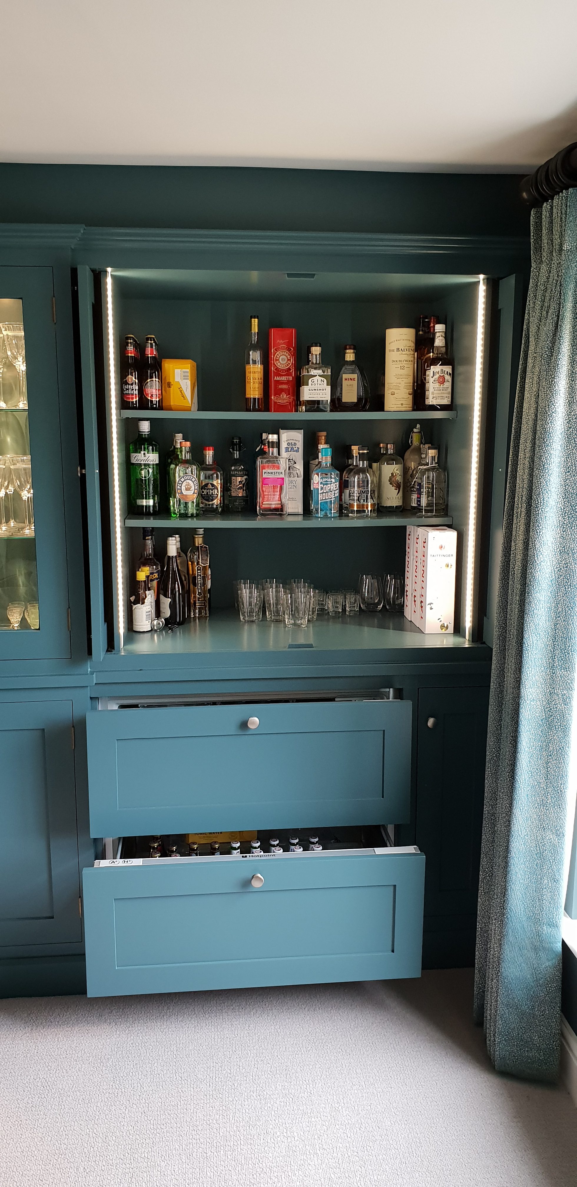 Built In Entertainment Drinks Cabinet Nowton Precision Made
