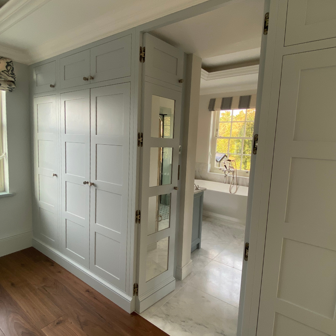 Alston Dressing Room Leading into a Bathroom through Hidden Door