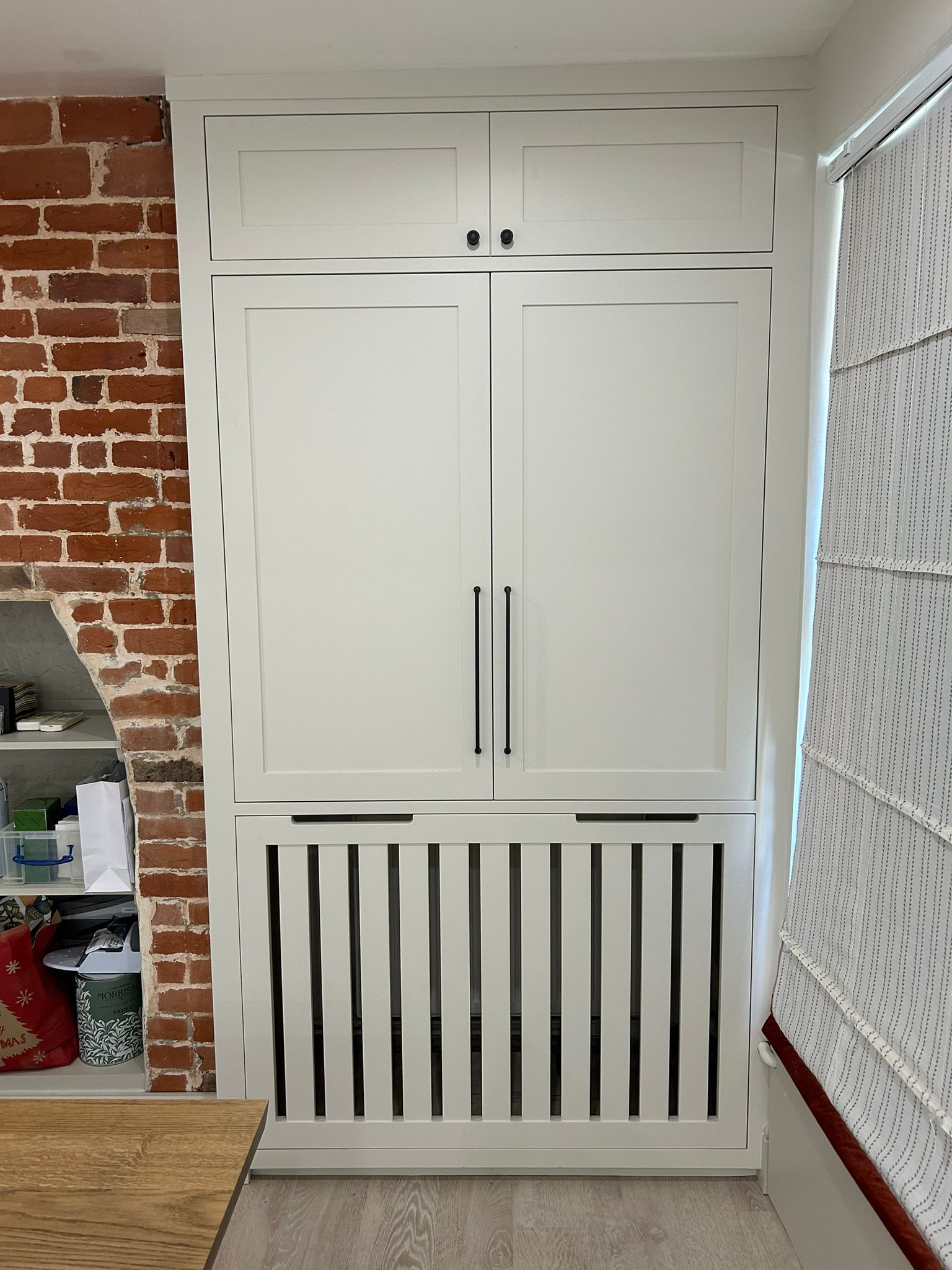 Bespoke cabinetry with built in shelving and drawers
