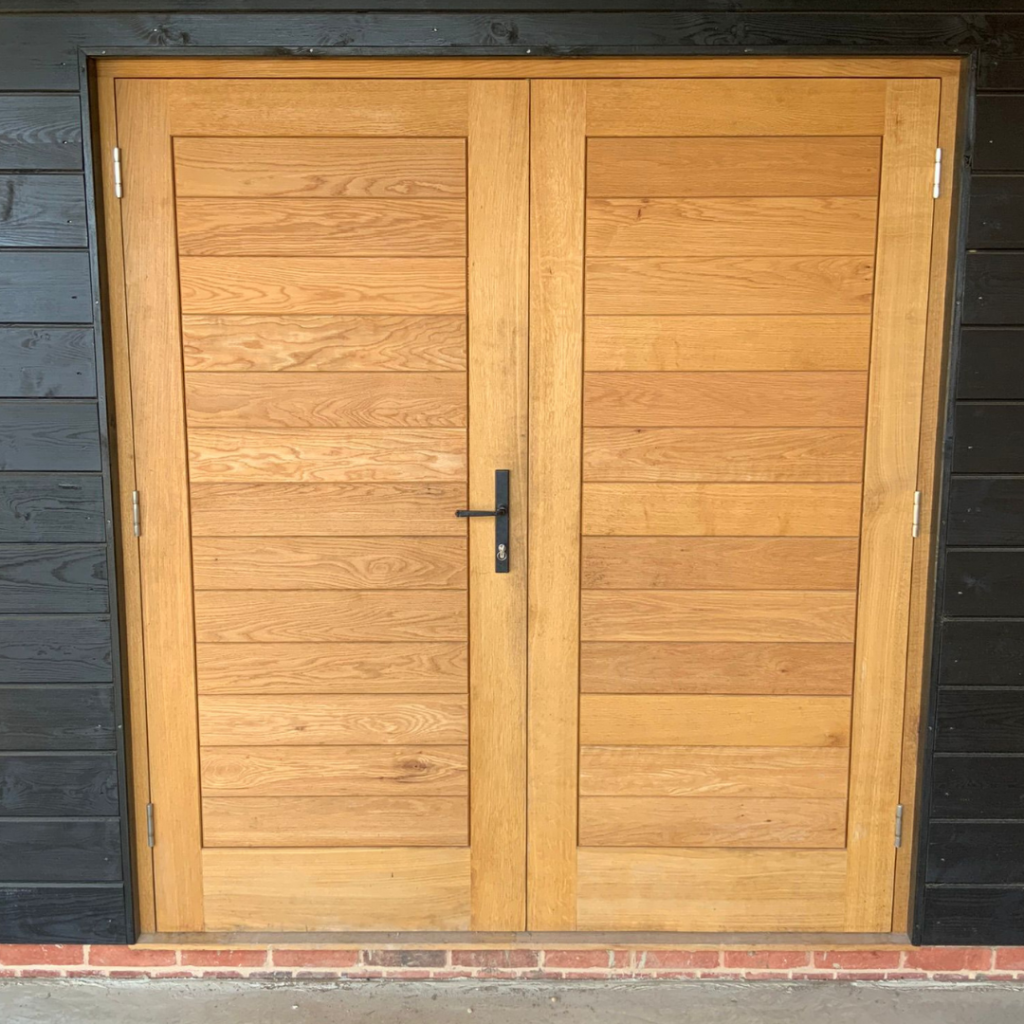 Oak Boarded Door Set Installation